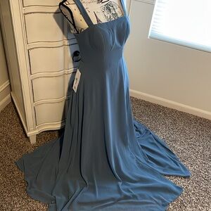 Elegant Blue Evening Gown